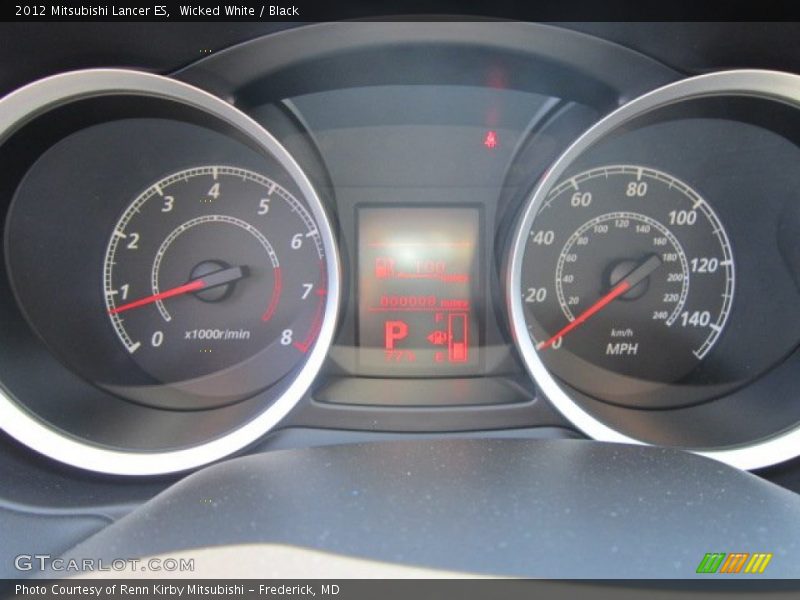 Wicked White / Black 2012 Mitsubishi Lancer ES