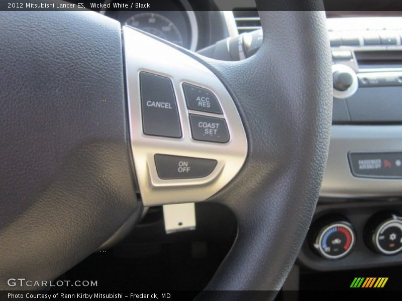 Wicked White / Black 2012 Mitsubishi Lancer ES
