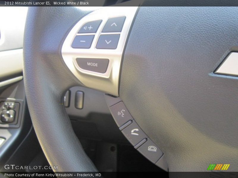 Wicked White / Black 2012 Mitsubishi Lancer ES