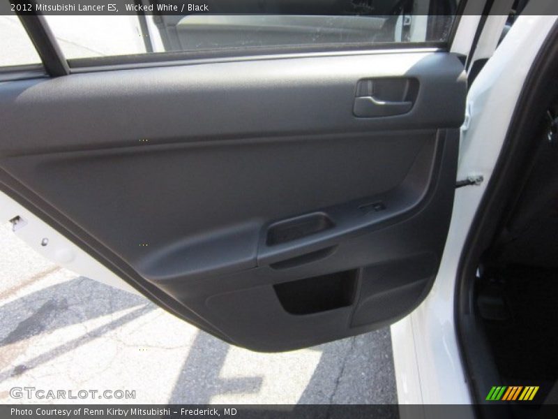 Wicked White / Black 2012 Mitsubishi Lancer ES
