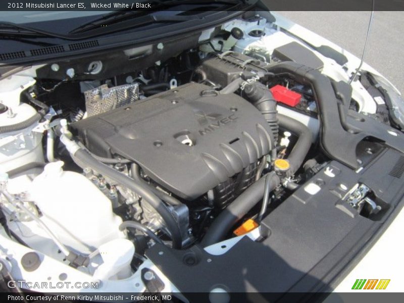 Wicked White / Black 2012 Mitsubishi Lancer ES
