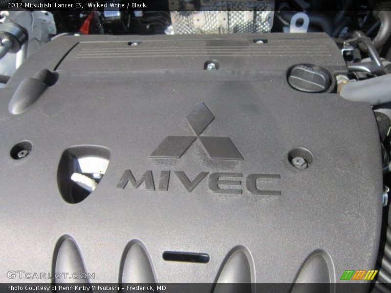 Wicked White / Black 2012 Mitsubishi Lancer ES