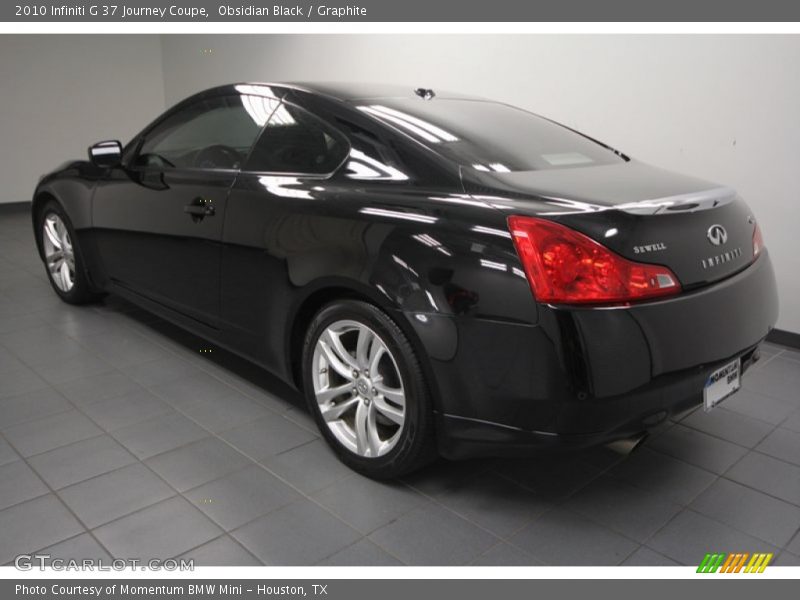 Obsidian Black / Graphite 2010 Infiniti G 37 Journey Coupe