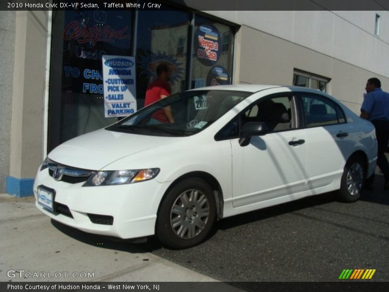 Taffeta White / Gray 2010 Honda Civic DX-VP Sedan