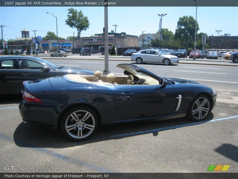 Indigo Blue Metallic / Caramel 2007 Jaguar XK XKR Convertible