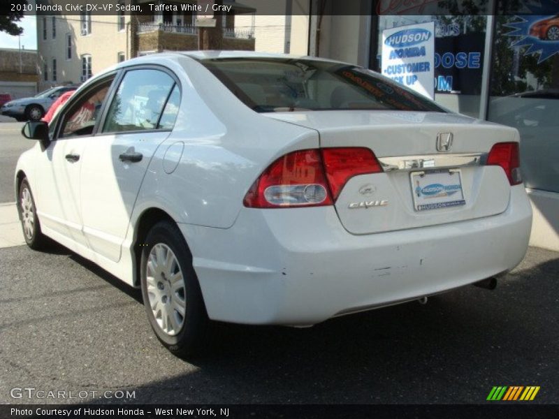 Taffeta White / Gray 2010 Honda Civic DX-VP Sedan