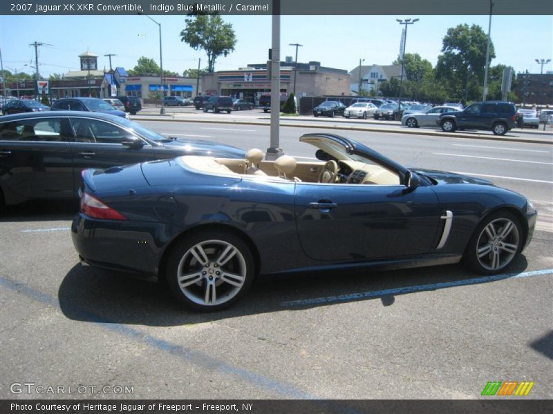 Indigo Blue Metallic / Caramel 2007 Jaguar XK XKR Convertible