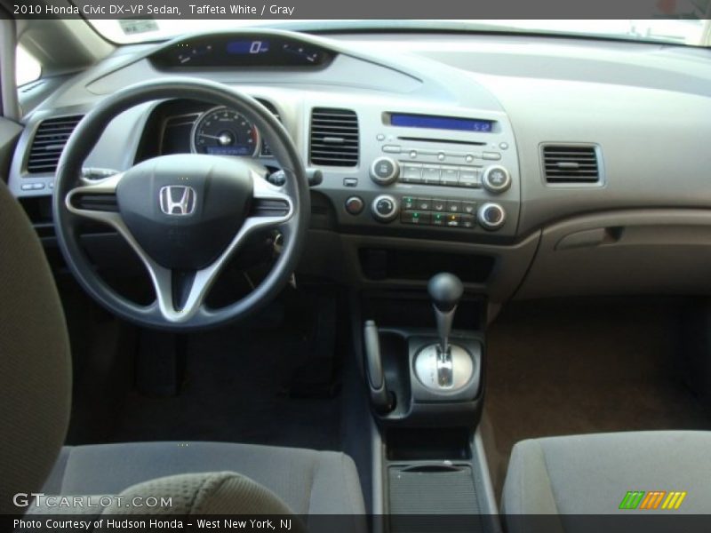 Taffeta White / Gray 2010 Honda Civic DX-VP Sedan