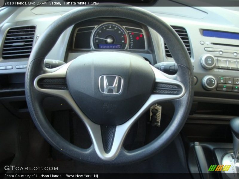 Taffeta White / Gray 2010 Honda Civic DX-VP Sedan