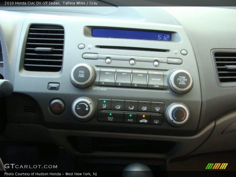 Taffeta White / Gray 2010 Honda Civic DX-VP Sedan