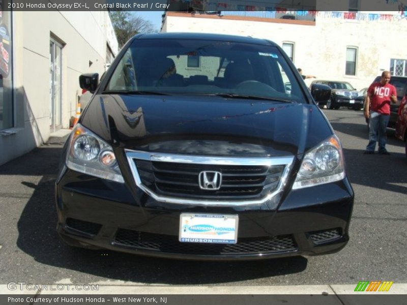 Crystal Black Pearl / Gray 2010 Honda Odyssey EX-L