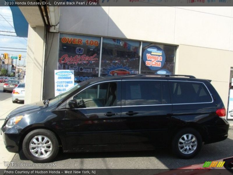 Crystal Black Pearl / Gray 2010 Honda Odyssey EX-L