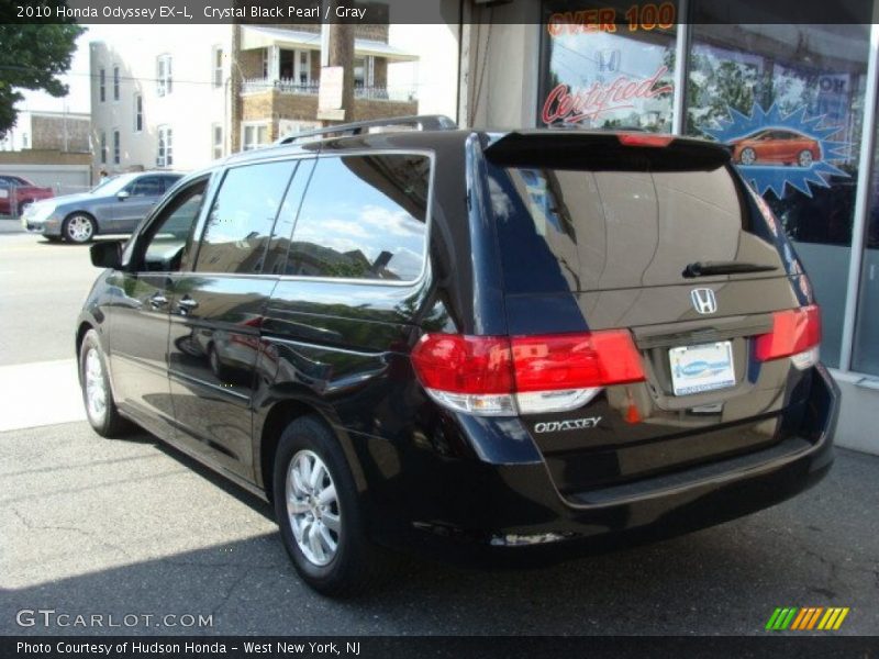 Crystal Black Pearl / Gray 2010 Honda Odyssey EX-L