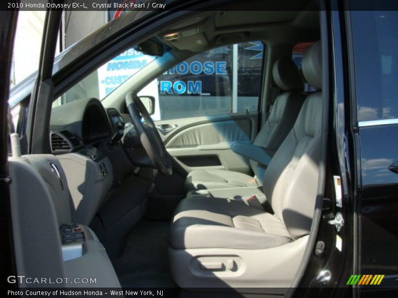Crystal Black Pearl / Gray 2010 Honda Odyssey EX-L