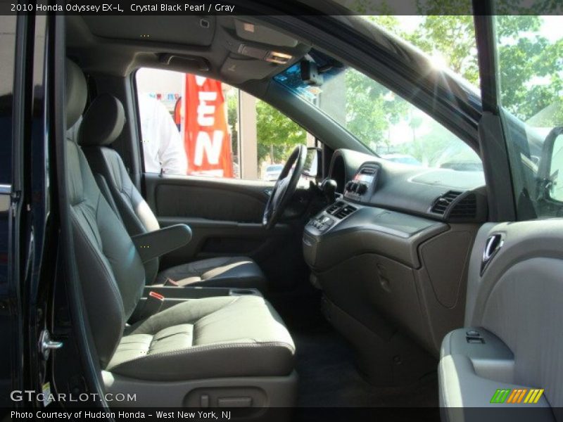 Crystal Black Pearl / Gray 2010 Honda Odyssey EX-L