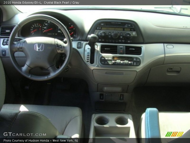 Crystal Black Pearl / Gray 2010 Honda Odyssey EX-L