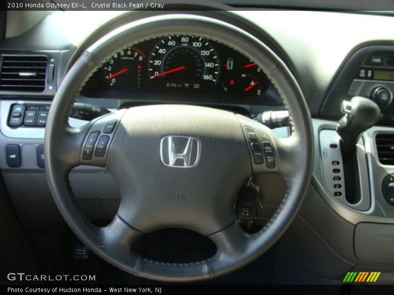 Crystal Black Pearl / Gray 2010 Honda Odyssey EX-L