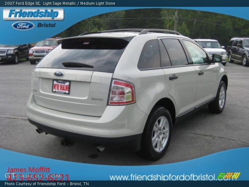 Light Sage Metallic / Medium Light Stone 2007 Ford Edge SE