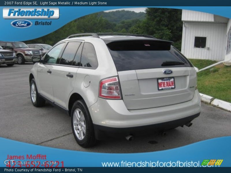 Light Sage Metallic / Medium Light Stone 2007 Ford Edge SE