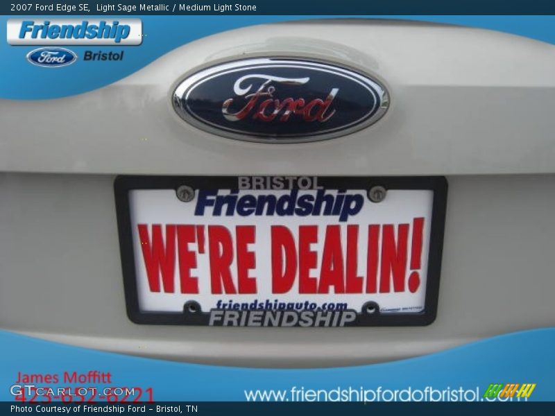 Light Sage Metallic / Medium Light Stone 2007 Ford Edge SE