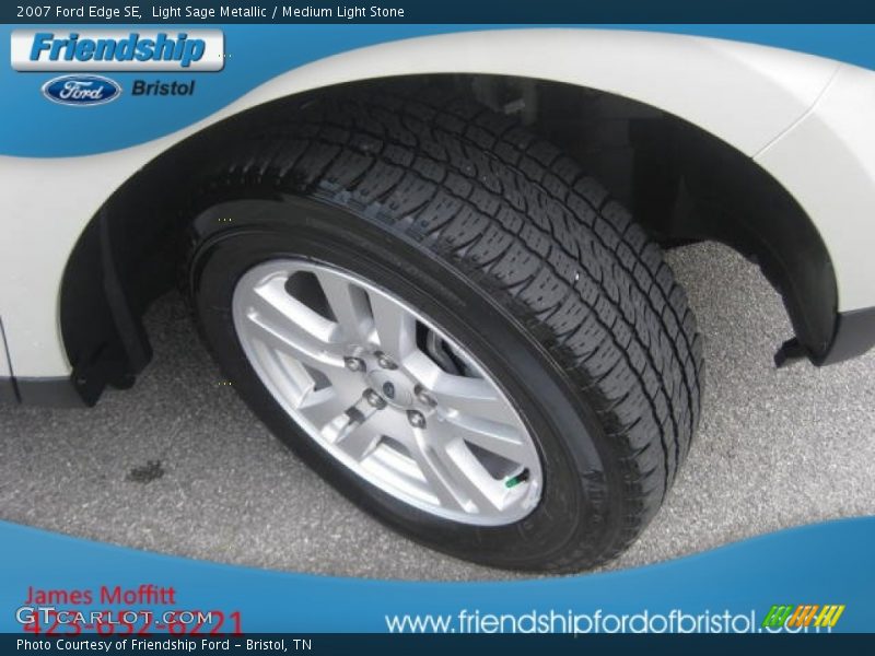 Light Sage Metallic / Medium Light Stone 2007 Ford Edge SE