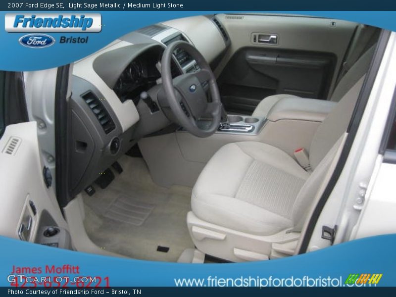 Light Sage Metallic / Medium Light Stone 2007 Ford Edge SE