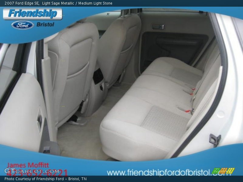 Light Sage Metallic / Medium Light Stone 2007 Ford Edge SE