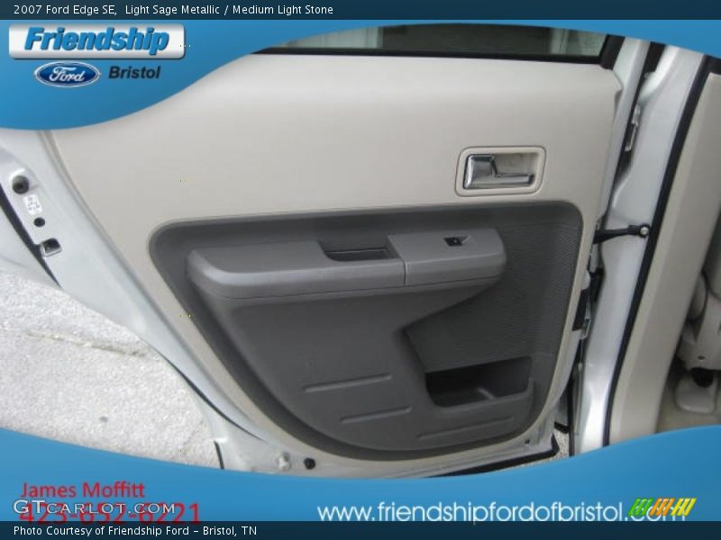 Light Sage Metallic / Medium Light Stone 2007 Ford Edge SE