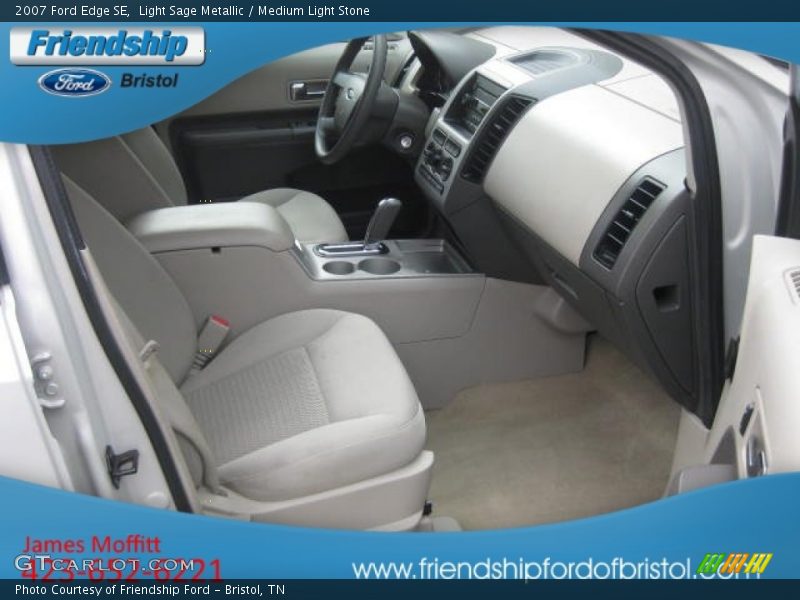 Light Sage Metallic / Medium Light Stone 2007 Ford Edge SE