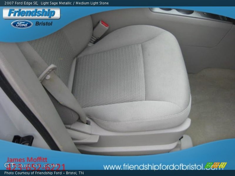 Light Sage Metallic / Medium Light Stone 2007 Ford Edge SE