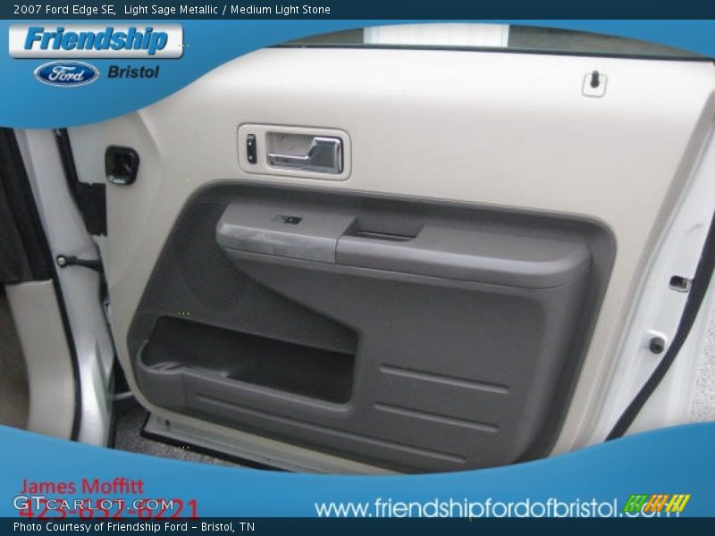 Light Sage Metallic / Medium Light Stone 2007 Ford Edge SE
