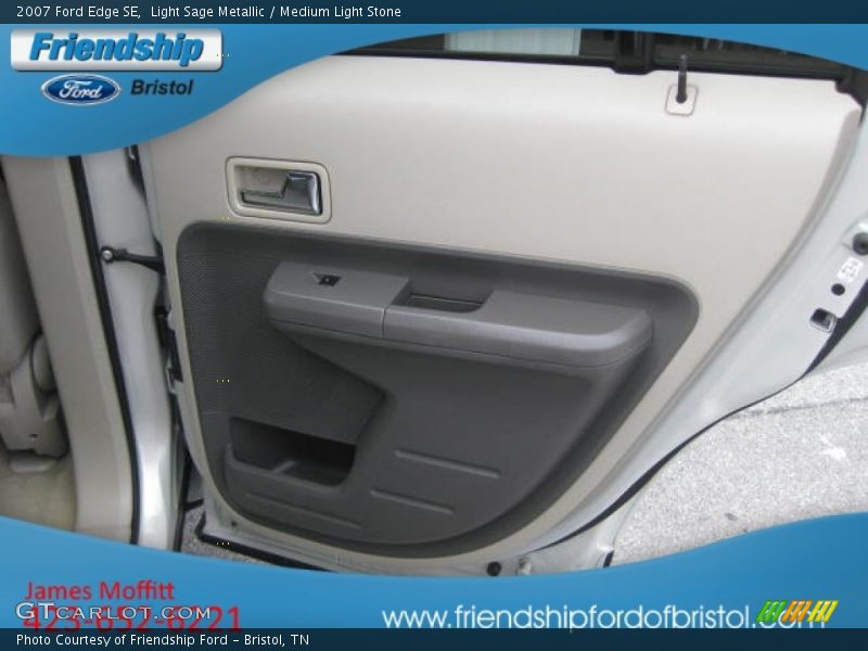 Light Sage Metallic / Medium Light Stone 2007 Ford Edge SE