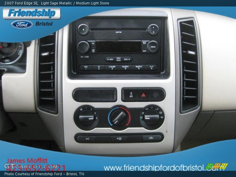 Light Sage Metallic / Medium Light Stone 2007 Ford Edge SE
