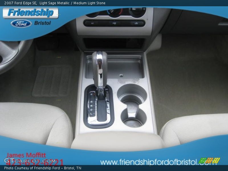 Light Sage Metallic / Medium Light Stone 2007 Ford Edge SE