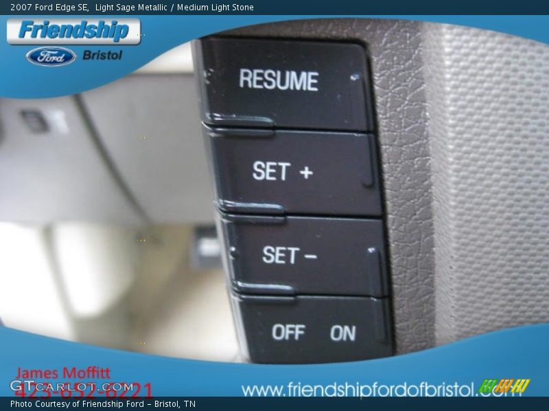 Light Sage Metallic / Medium Light Stone 2007 Ford Edge SE