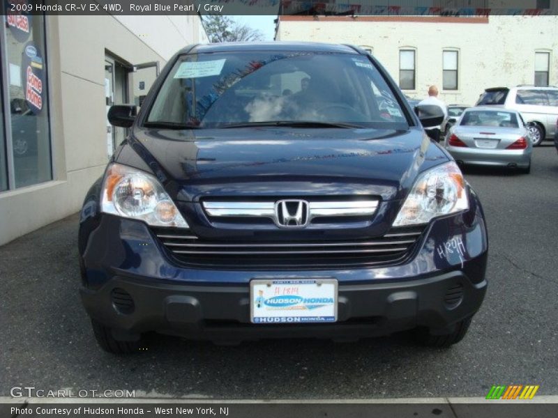 Royal Blue Pearl / Gray 2009 Honda CR-V EX 4WD