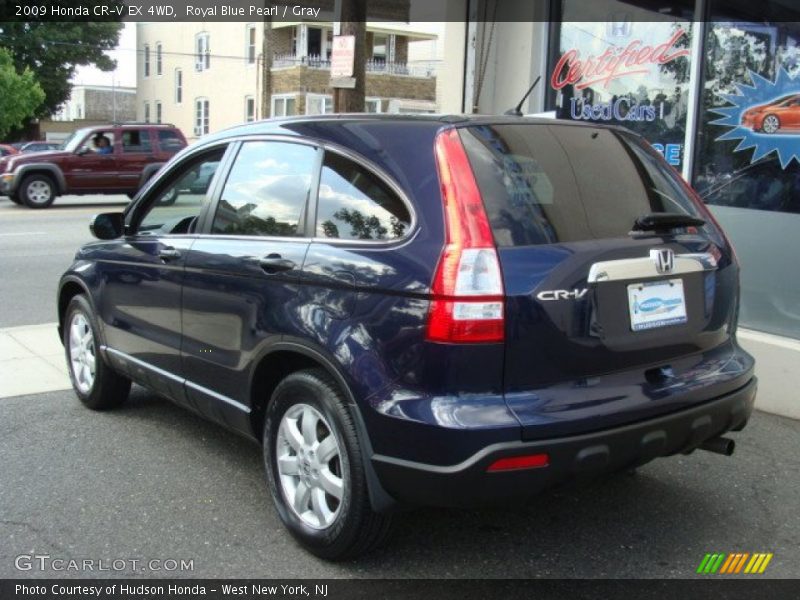 Royal Blue Pearl / Gray 2009 Honda CR-V EX 4WD