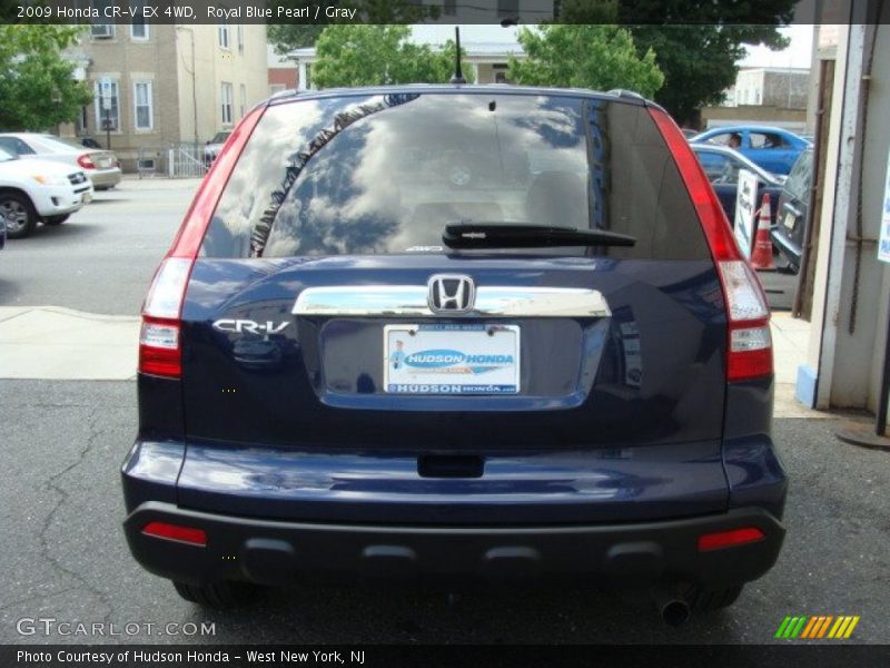 Royal Blue Pearl / Gray 2009 Honda CR-V EX 4WD