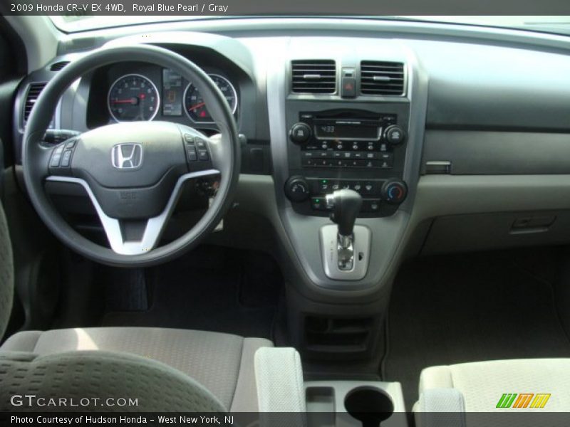 Royal Blue Pearl / Gray 2009 Honda CR-V EX 4WD