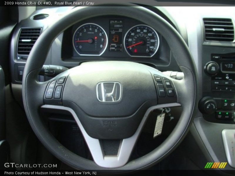 Royal Blue Pearl / Gray 2009 Honda CR-V EX 4WD