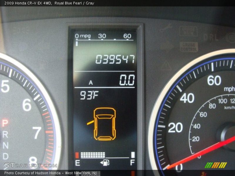 Royal Blue Pearl / Gray 2009 Honda CR-V EX 4WD