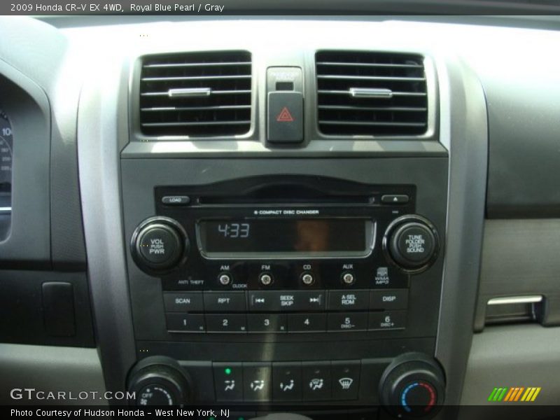 Royal Blue Pearl / Gray 2009 Honda CR-V EX 4WD