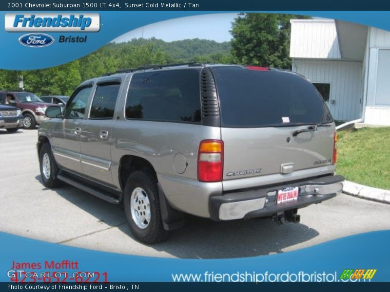 Sunset Gold Metallic / Tan 2001 Chevrolet Suburban 1500 LT 4x4