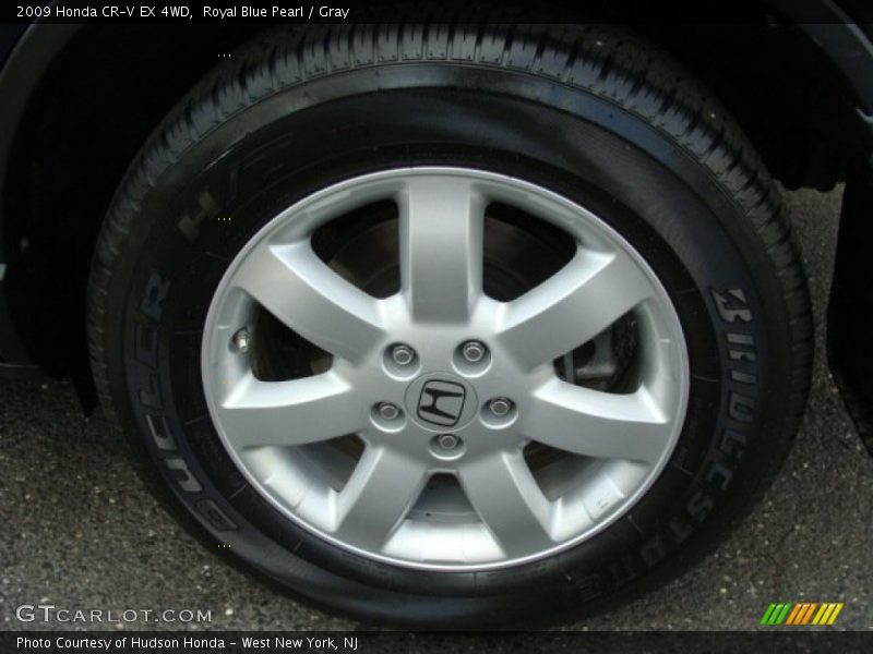 Royal Blue Pearl / Gray 2009 Honda CR-V EX 4WD