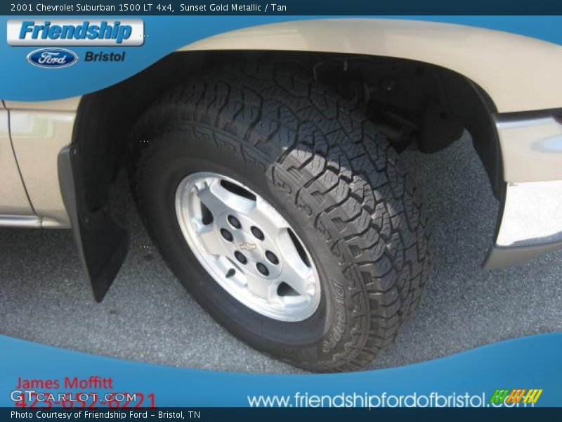 Sunset Gold Metallic / Tan 2001 Chevrolet Suburban 1500 LT 4x4