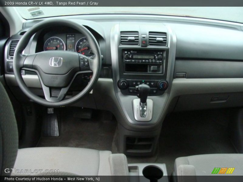 Tango Red Pearl / Gray 2009 Honda CR-V LX 4WD