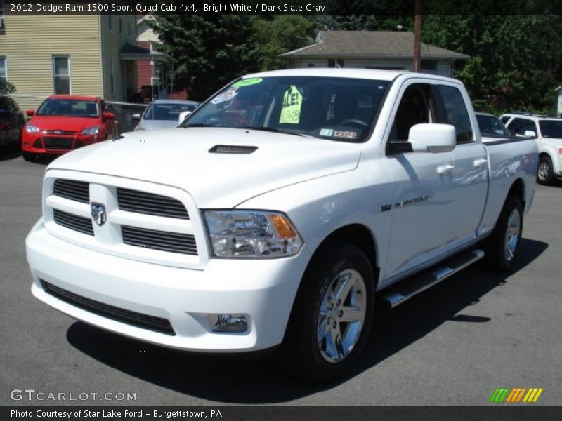 Bright White / Dark Slate Gray 2012 Dodge Ram 1500 Sport Quad Cab 4x4