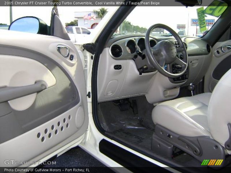 Cool Vanilla White / Taupe/Pearl Beige 2005 Chrysler PT Cruiser Touring Turbo Convertible