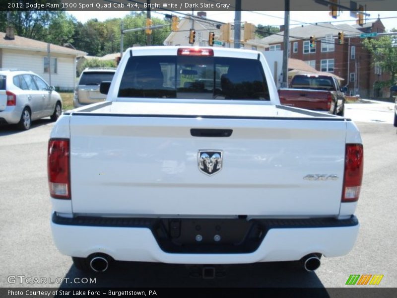 Bright White / Dark Slate Gray 2012 Dodge Ram 1500 Sport Quad Cab 4x4