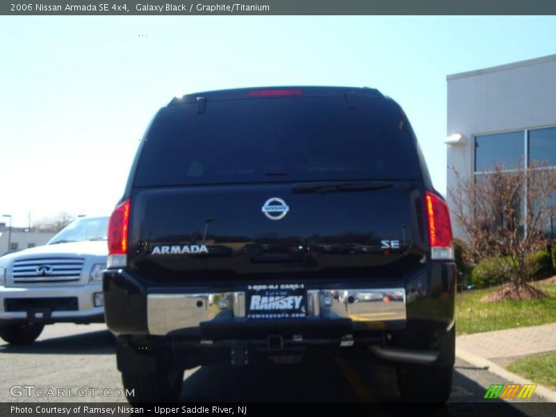 Galaxy Black / Graphite/Titanium 2006 Nissan Armada SE 4x4